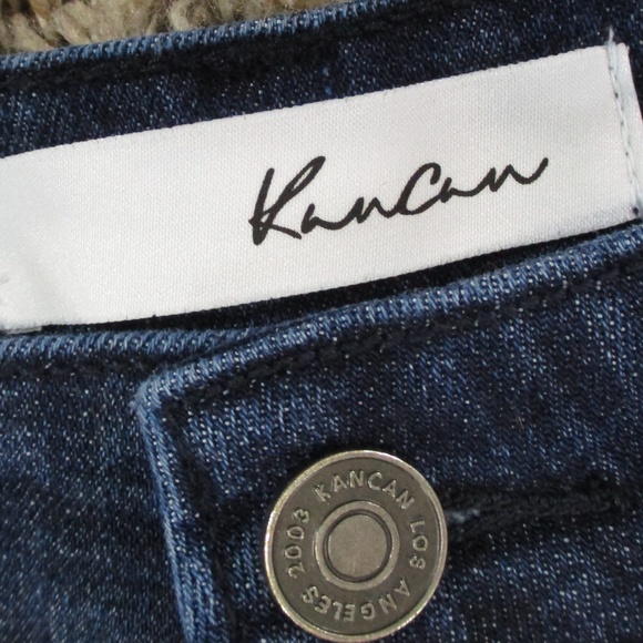 Kancan Jeans Women's 3XL Dark Wash Celestine Mid Rise Flare‎ Stretch Denim - Picture 5 of 6